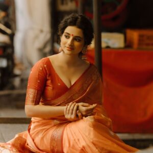 Coral Sunset Georgette